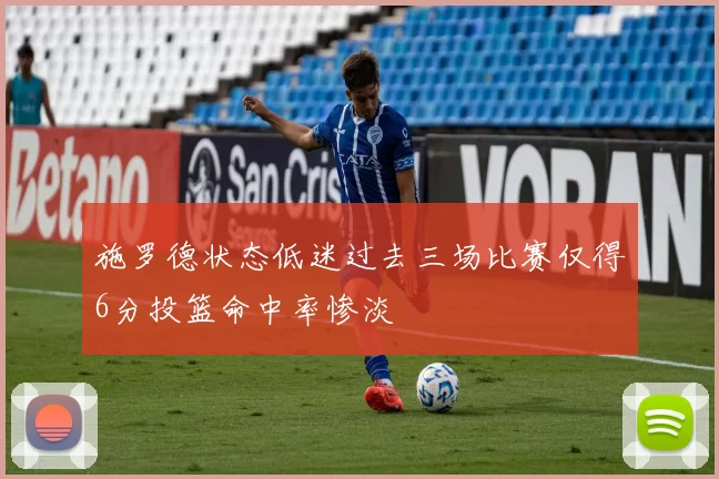 施罗德状态低迷过去三场比赛仅得6分投篮命中率惨淡